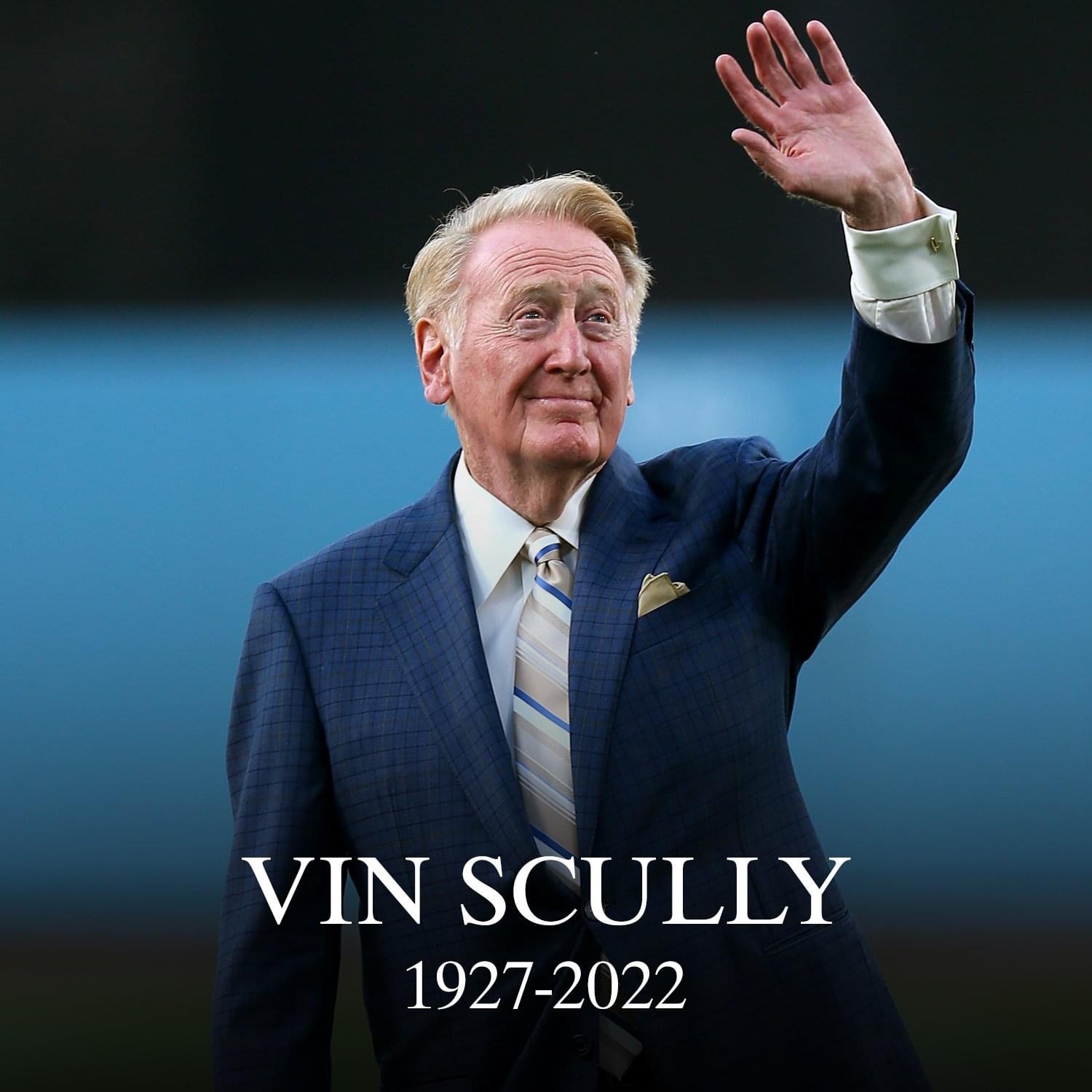 Dodgers remember Vin Scully with a perfect Blue Heaven homage - Los Angeles  Times